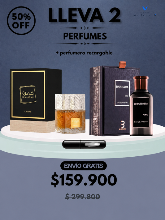 DÚO PERFUMES ( Khamrah + Bharara King ) + Regalo Perfumero 🎁