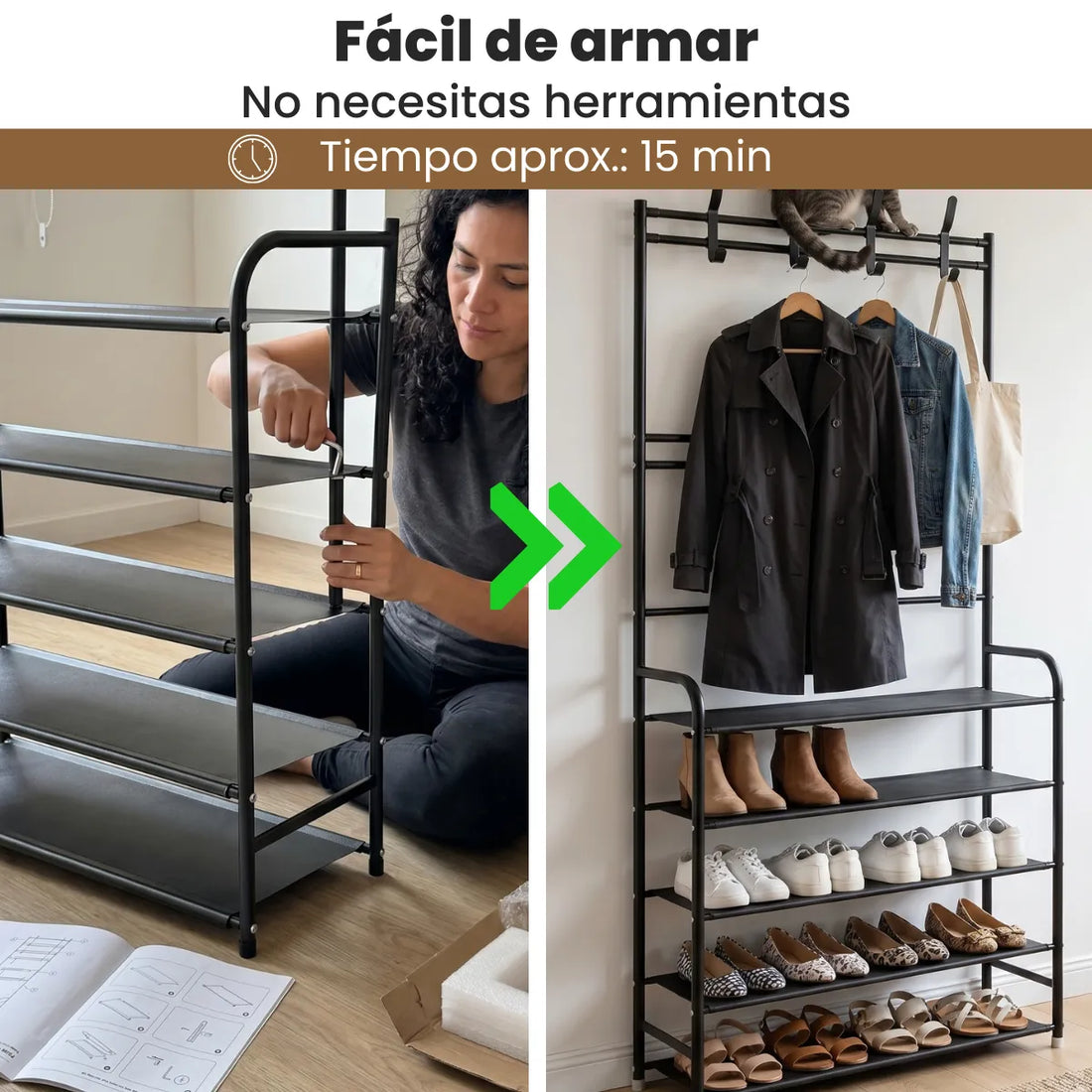 *Compra 1 y LLÉVATE 2* - Organizador de 5 niveles - Zapatero y Ropero
