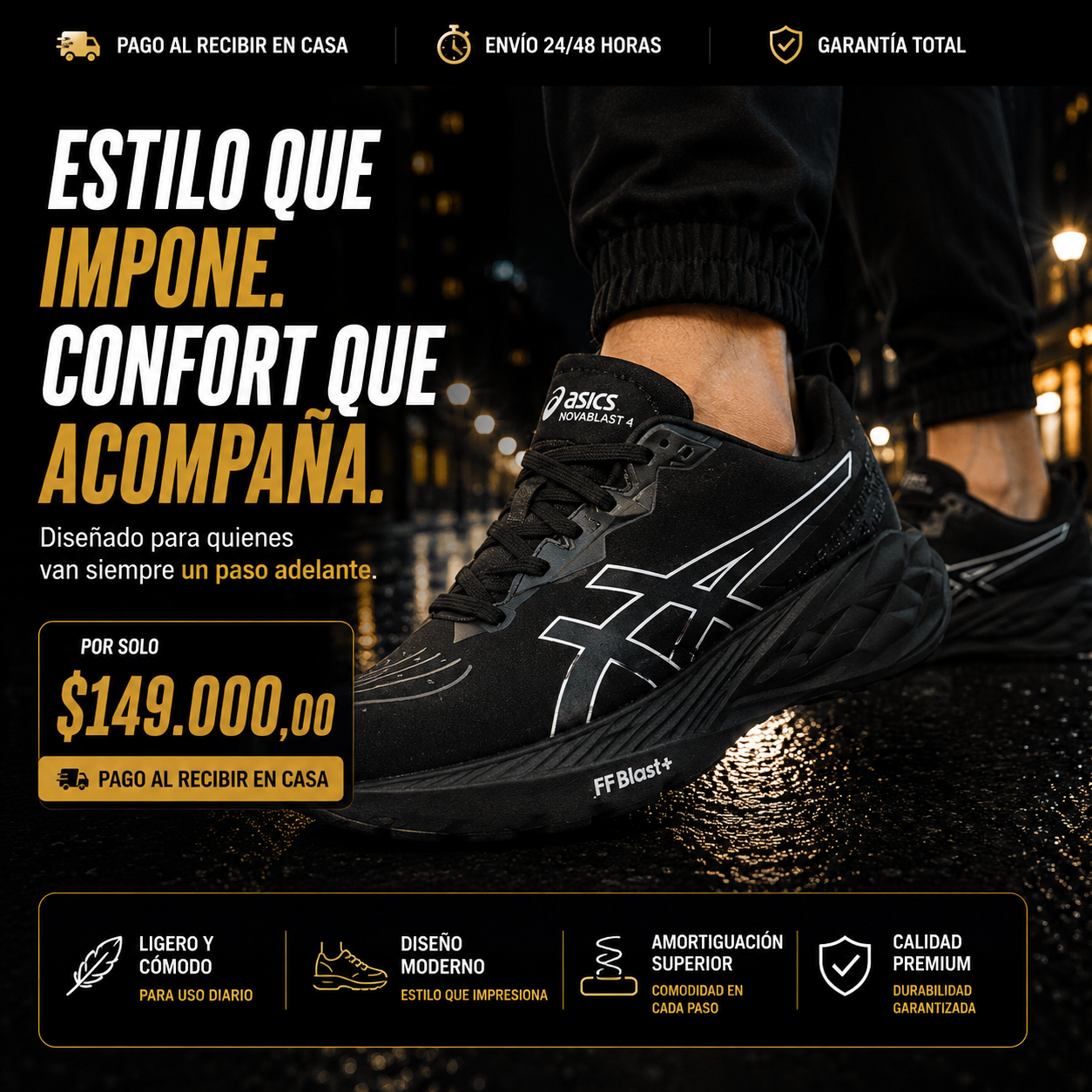 🔥 ASICS AN15 | Máximo Confort • 70% OFF Solo Hoy